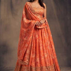 Floral Printed Lehenga Choli (BRAND NEW)